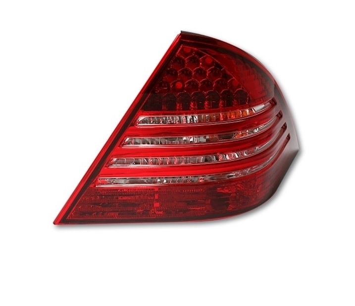 MERCEDES C CLASS W203 SALOON 2000-2004 RED WHITE VT325 SET REAR LIGHTS TAIL LED 